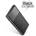 KUULAA Power Bank 10000mAh: QC PD, 3 USB, Black