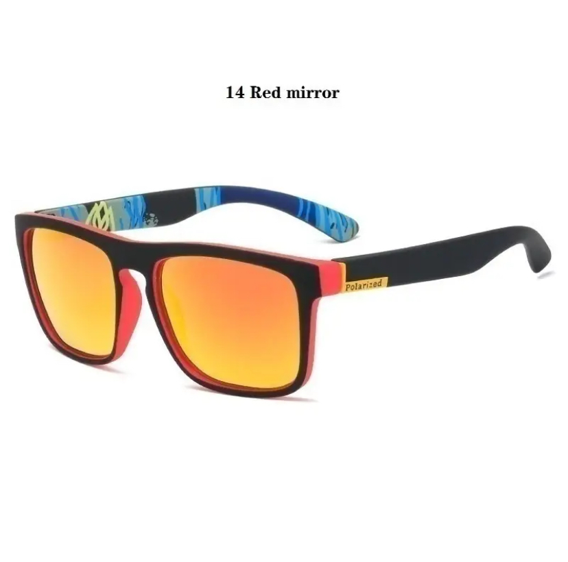 Men Women Polarized Sunglasses : 14 Red mirror